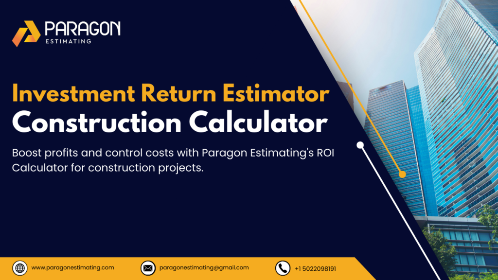 The Project Profit ROI Tool and Return Estimator Calculator provide accurate insights for assessing construction project profitability. They help optimize costs, predict returns, and make data-driven decisions for smarter investments and efficient resource management.