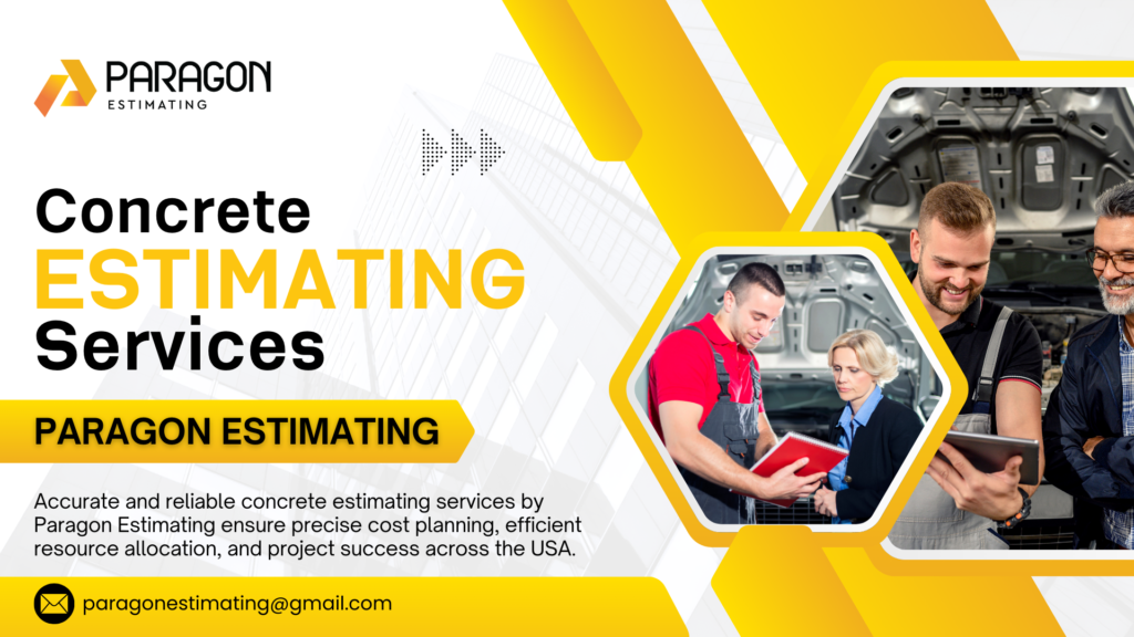 "Concrete Estimating Services offered by Paragon Estimating, showcasing precision and expertise in construction cost estimation."