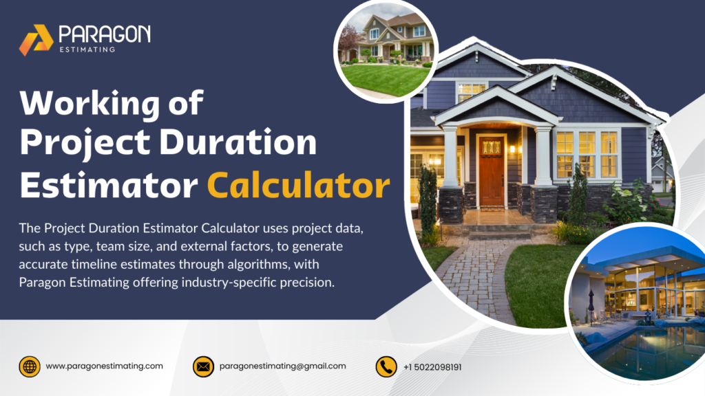 "Image explaining how the Project Duration Estimator Calculator works to streamline project timeline estimations."