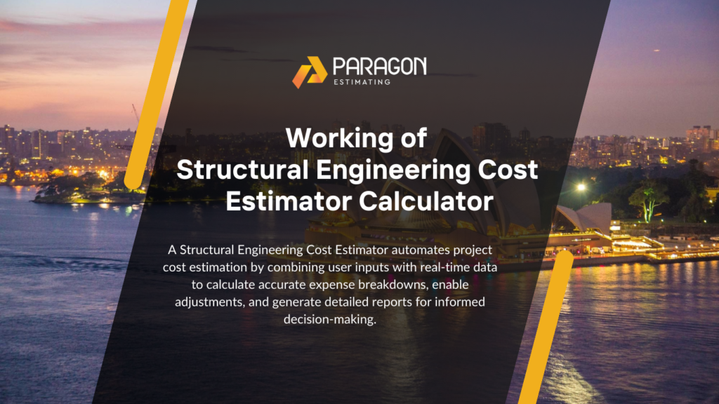 "Image illustrating how the Structural Engineering Cost Estimator Calculator works to provide accurate cost estimates for construction projects."