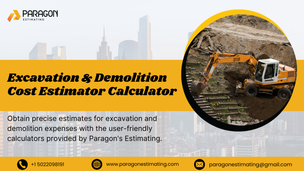 The Excavation & Demolition Cost Estimator Calculator provides accurate cost predictions for site preparation and demolition projects. It helps you plan efficiently, saving time and avoiding budget overruns.