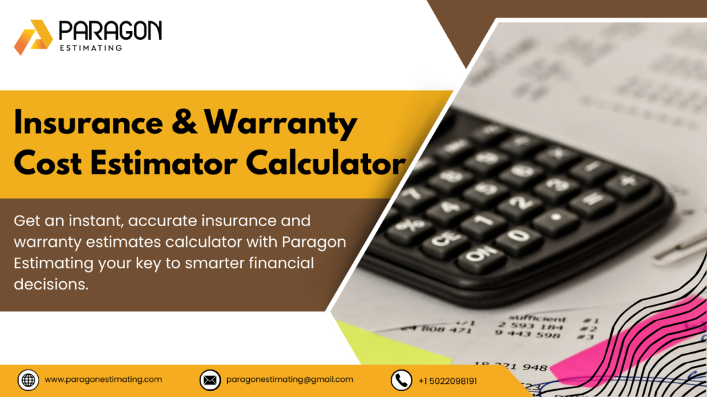 Our Insurance & Warranty Cost Estimator Calculator helps you accurately forecast insurance and warranty expenses for your project, ensuring budget precision. Easily calculate and manage these costs for a smoother, cost-effective construction process.