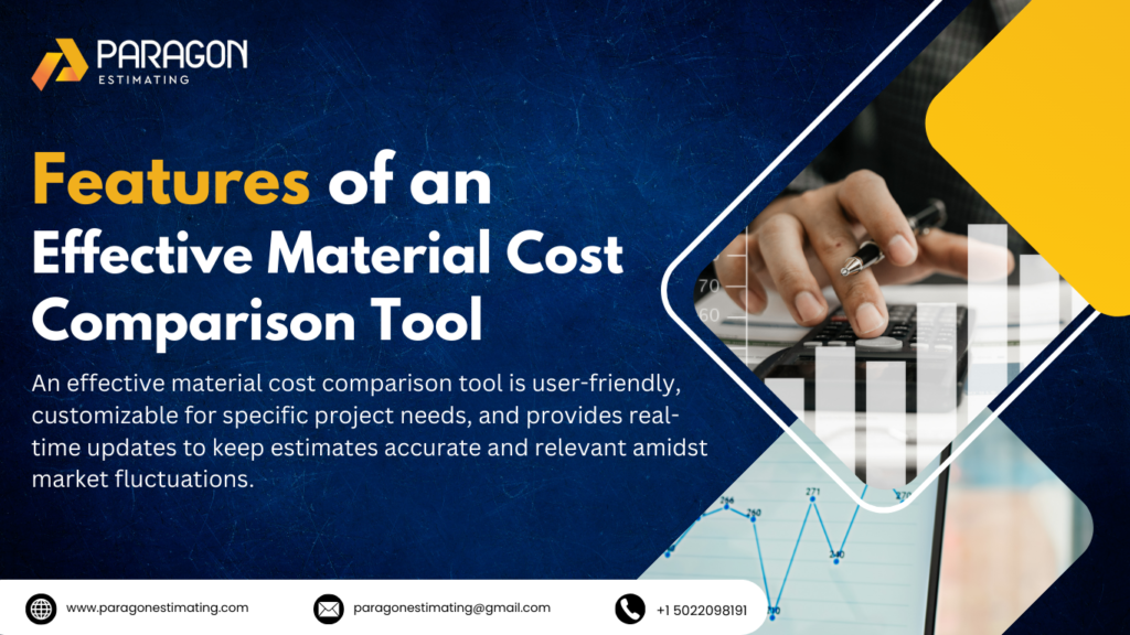 Tool for comparing material costs in construction projects, helping to make informed budgeting decisions.