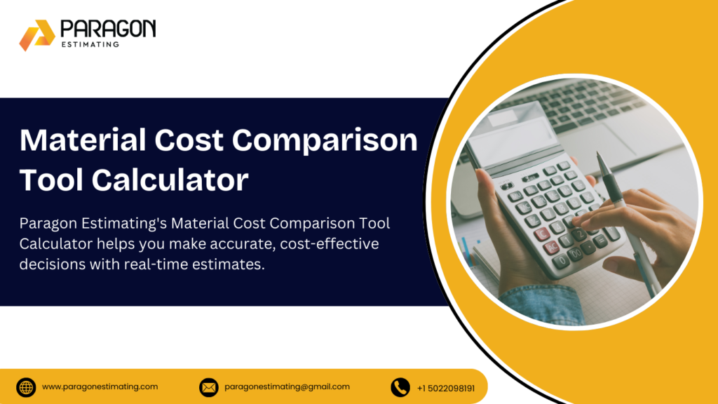 Material Cost Comparison Tool Calculator for estimating and comparing the costs of construction materials.