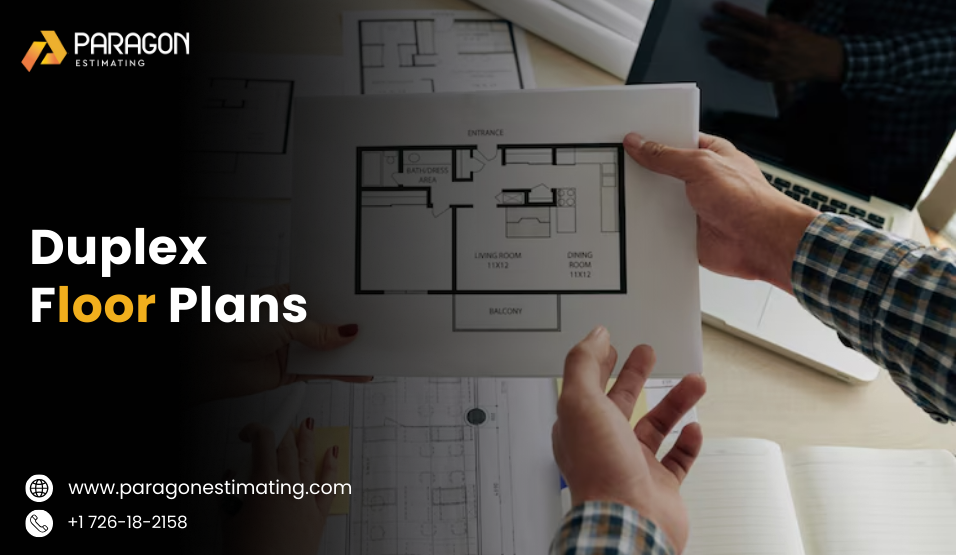 "Modern duplex floor plans showing layout and design for efficient family living"